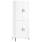 vidaXL Aparador alto madera contrachapada blanco brillo 69,5x34x180 cm vidaXL Aparador alto madera contrachapada blanco brillo 69,5x34x180 cm