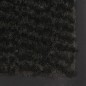 vidaXL Alfombra de entrada rectangular de nudo 90x150 cm negra vidaXL Alfombra de entrada rectangular de nudo 90x150 cm negra