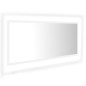 vidaXL Espejo de baño LED acrílico blanco 100x8,5x37 cm vidaXL Espejo de baño LED acrílico blanco 100x8,5x37 cm