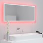 vidaXL Espejo de baño LED acrílico blanco 100x8,5x37 cm vidaXL Espejo de baño LED acrílico blanco 100x8,5x37 cm
