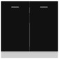 vidaXL Armario inferior fregadero contrachapada negro 80x46x81,5cm vidaXL Armario inferior fregadero contrachapada negro 80x46x81,5cm