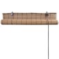 vidaXL Persianas enrollables de bambú marrón 120x220 cm vidaXL Persianas enrollables de bambú marrón 120x220 cm