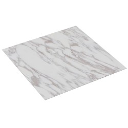 vidaXL Lamas para suelo de PVC autoadhesivas mármol blanco 5,11 m²
