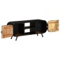 vidaXL Mueble para TV de madera maciza de mango rugosa 110x30x45 cm vidaXL Mueble para TV de madera maciza de mango rugosa 110x30x45 cm