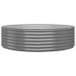 vidaXL Jardinera arriate acero recubrimiento polvo gris 140x140x36 cm vidaXL Jardinera arriate acero recubrimiento polvo gris 140x140x36 cm