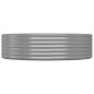 vidaXL Jardinera arriate acero recubrimiento polvo gris 140x140x36 cm vidaXL Jardinera arriate acero recubrimiento polvo gris 140x140x36 cm
