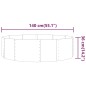 vidaXL Jardinera arriate acero recubrimiento polvo gris 140x140x36 cm vidaXL Jardinera arriate acero recubrimiento polvo gris 140x140x36 cm