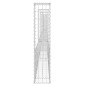 vidaXL Cesta de gaviones forma de U 6 postes de hierro 620x20x100 cm vidaXL Cesta de gaviones forma de U 6 postes de hierro 620x20x100 cm