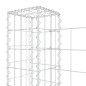vidaXL Cesta de gaviones forma de U 6 postes de hierro 620x20x100 cm vidaXL Cesta de gaviones forma de U 6 postes de hierro 620x20x100 cm