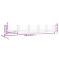 vidaXL Cesta de gaviones forma de U 6 postes de hierro 620x20x100 cm vidaXL Cesta de gaviones forma de U 6 postes de hierro 620x20x100 cm