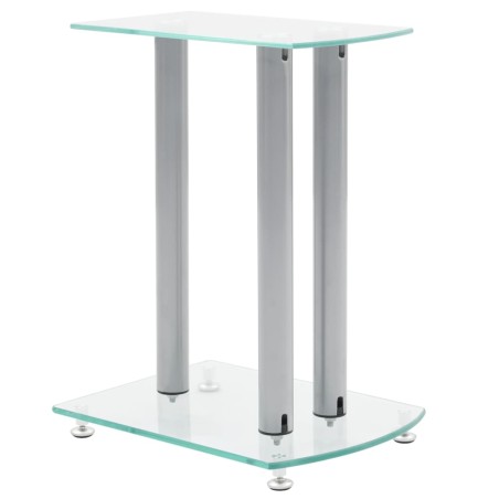 Set De 2 Transparente Cristal Vidrio De Seguridad Soporte De Altavoz