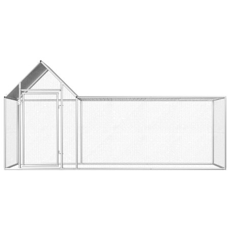 vidaXL Gallinero acero galvanizado 3x1x1,5 m