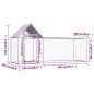 vidaXL Gallinero acero galvanizado 3x1x1,5 m vidaXL Gallinero acero galvanizado 3x1x1,5 m