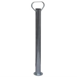 2 tubos de soporte con 2 abrazaderas para rueda jockey de 48 mm