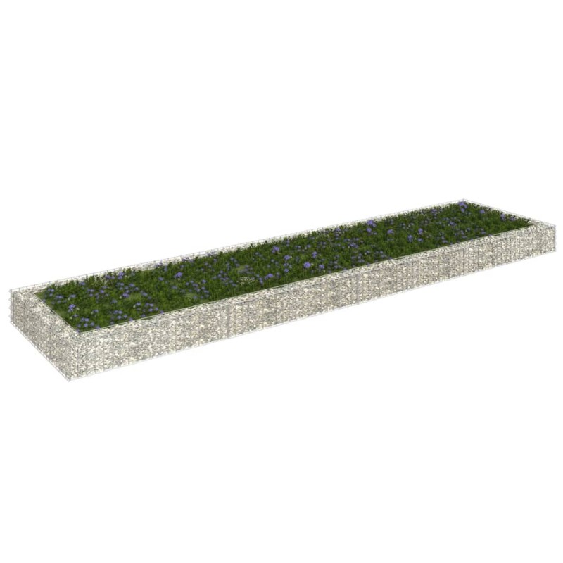 vidaXL Arriate de gaviones de acero 400x100x20 cm vidaXL Arriate de gaviones de acero 400x100x20 cm