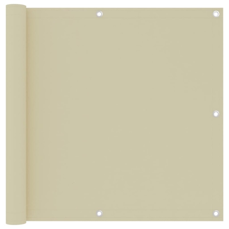vidaXL Toldo para balcón tela oxford color crema 90x500 cm vidaXL Toldo para balcón tela oxford color crema 90x500 cm