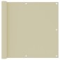 vidaXL Toldo para balcón tela oxford color crema 90x500 cm vidaXL Toldo para balcón tela oxford color crema 90x500 cm