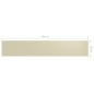 vidaXL Toldo para balcón tela oxford color crema 90x500 cm vidaXL Toldo para balcón tela oxford color crema 90x500 cm