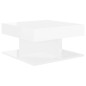 vidaXL Mesa de centro madera de ingeniería gris brillo 57x57x30 cm