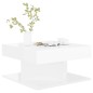 vidaXL Mesa de centro madera de ingeniería gris brillo 57x57x30 cm