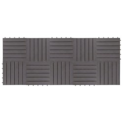 vidaXL Baldosas de terraza 10 uds madera acacia gris lavado 30x30 cm