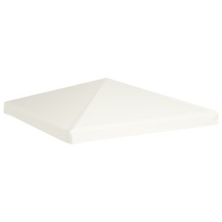 vidaXL Toldo de cenador 310 g/m² 3x3 m blanco crema