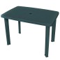 vidaXL Mesa de jardín de plástico verde 101x68x72 cm vidaXL Mesa de jardín de plástico verde 101x68x72 cm