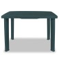 vidaXL Mesa de jardín de plástico verde 101x68x72 cm vidaXL Mesa de jardín de plástico verde 101x68x72 cm