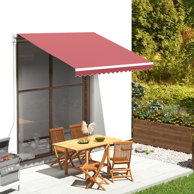 vidaXL Tela de repuesto para toldo rojo burdeos 3x2,5 m vidaXL Tela de repuesto para toldo rojo burdeos 3x2,5 m