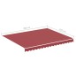 vidaXL Tela de repuesto para toldo rojo burdeos 3x2,5 m vidaXL Tela de repuesto para toldo rojo burdeos 3x2,5 m