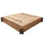 vidaXL Arenero de jardín para niños cuadrado de madera impregnada vidaXL Arenero de jardín para niños cuadrado de madera impregnada
