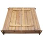 vidaXL Arenero de jardín para niños cuadrado de madera impregnada vidaXL Arenero de jardín para niños cuadrado de madera impregnada