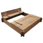 vidaXL Arenero de jardín para niños cuadrado de madera impregnada vidaXL Arenero de jardín para niños cuadrado de madera impregnada