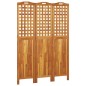vidaXL Biombo de 3 paneles de madera maciza de acacia 121,5x2x180 cm vidaXL Biombo de 3 paneles de madera maciza de acacia 121,5x2x180 cm