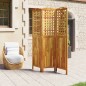 vidaXL Biombo de 3 paneles de madera maciza de acacia 121,5x2x180 cm vidaXL Biombo de 3 paneles de madera maciza de acacia 121,5x2x180 cm