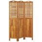 vidaXL Biombo de 3 paneles de madera maciza de acacia 121,5x2x180 cm vidaXL Biombo de 3 paneles de madera maciza de acacia 121,5x2x180 cm