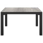vidaXL Mesa de centro de jardín DPC y acero gris 55x55x31 cm vidaXL Mesa de centro de jardín DPC y acero gris 55x55x31 cm