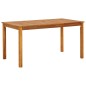 vidaXL Mesa de jardín madera maciza de acacia 140x80x74 cm vidaXL Mesa de jardín madera maciza de acacia 140x80x74 cm