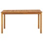 vidaXL Mesa de jardín madera maciza de acacia 140x80x74 cm vidaXL Mesa de jardín madera maciza de acacia 140x80x74 cm
