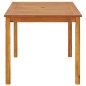 vidaXL Mesa de jardín madera maciza de acacia 140x80x74 cm vidaXL Mesa de jardín madera maciza de acacia 140x80x74 cm