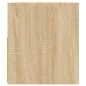 vidaXL Mueble de TV con luces LED roble Sonoma 90x35x40 cm