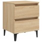 vidaXL Mesitas de noche 2 uds contrachapada roble Sonoma 40x35x50 cm vidaXL Mesitas de noche 2 uds contrachapada roble Sonoma 40x35x50 cm