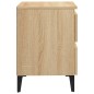 vidaXL Mesitas de noche 2 uds contrachapada roble Sonoma 40x35x50 cm vidaXL Mesitas de noche 2 uds contrachapada roble Sonoma 40x35x50 cm