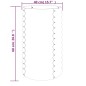vidaXL Jardinera de acero con recubrimiento en polvo gris 40x40x68 cm vidaXL Jardinera de acero con recubrimiento en polvo gris 40x40x68 cm