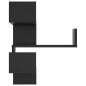 vidaXL Estantes de esquina pared madera ingeniería negro 40x40x50 cm vidaXL Estantes de esquina pared madera ingeniería negro 40x40x50 cm