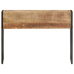 vidaXL Jardinera de madera de mango rugosa 90x20x68 cm