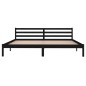 vidaXL Estructura de cama madera maciza de pino negro 200x200 cm vidaXL Estructura de cama madera maciza de pino negro 200x200 cm