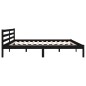 vidaXL Estructura de cama madera maciza de pino negro 200x200 cm vidaXL Estructura de cama madera maciza de pino negro 200x200 cm
