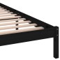 vidaXL Estructura de cama madera maciza de pino negro 200x200 cm vidaXL Estructura de cama madera maciza de pino negro 200x200 cm