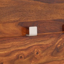 vidaXL Perchero de pared madera maciza de sheesham 118x40 cm